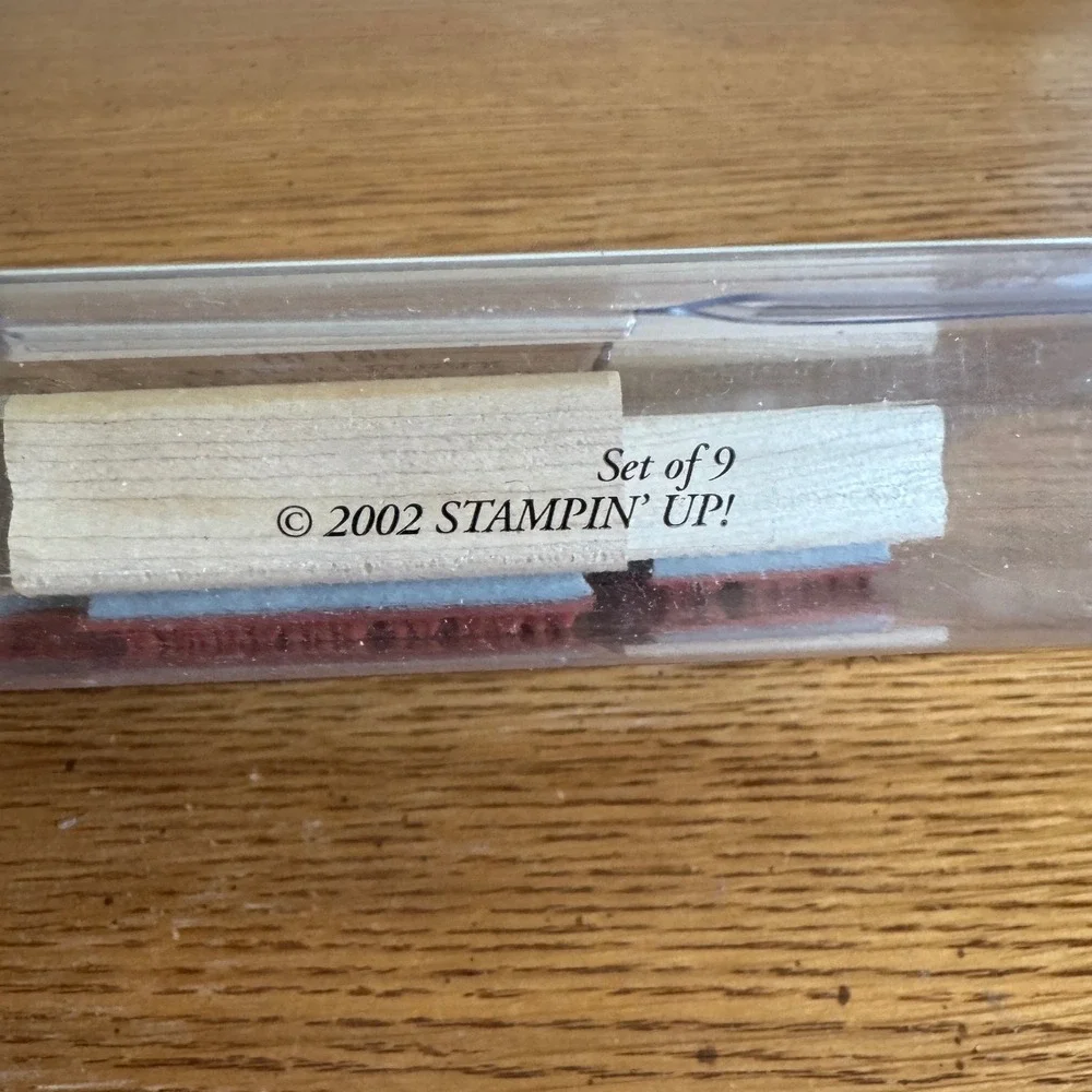 Stampin Up Espress‎ Yourself Wood Mounted Rubber Stamp Set 9 Coffee Latte 2002